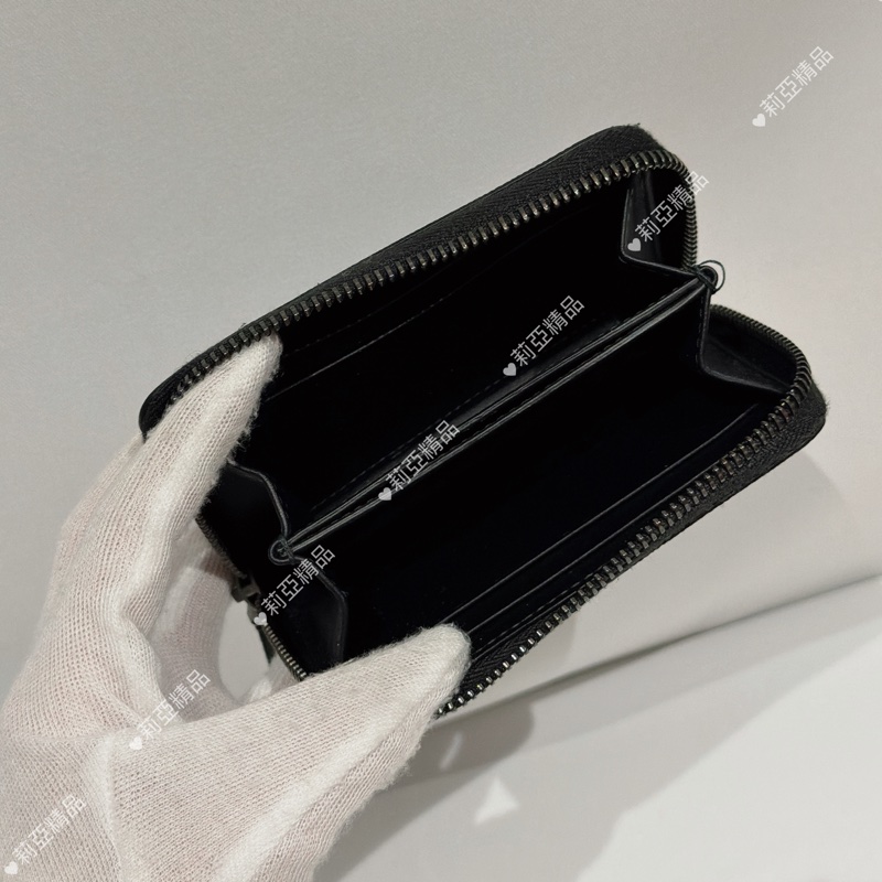 莉亞精品♡ Burberry 黑卡包 二手美品-11