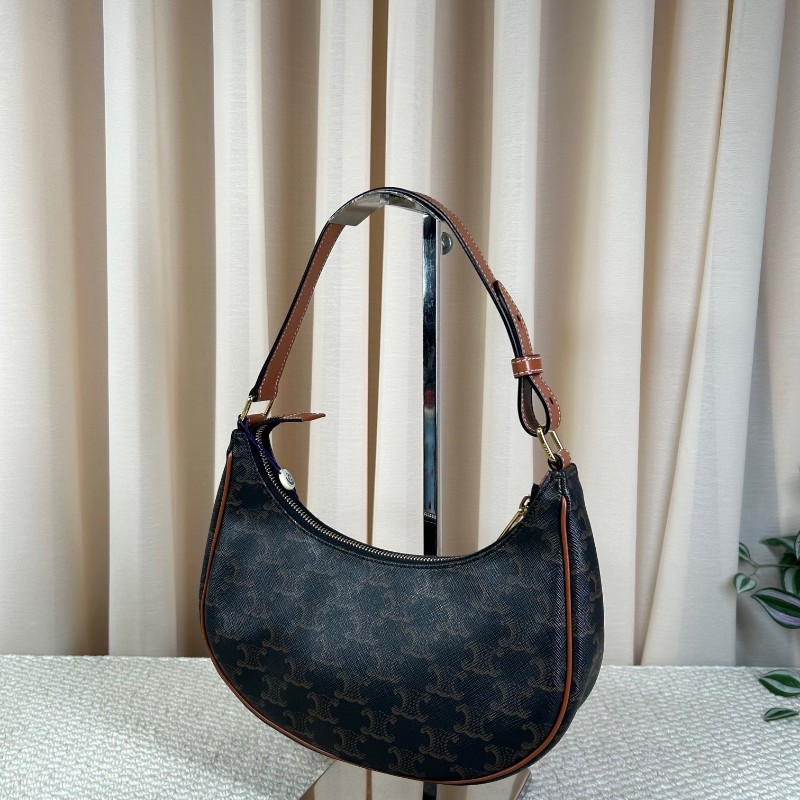 sh smd ZZZ 賽琳Celine老花凱旋門豌豆腋下包 經典老花圖案復古又百搭 流暢包型簡約大氣 腋下背精緻隨性 容量能裝下日常小物-7