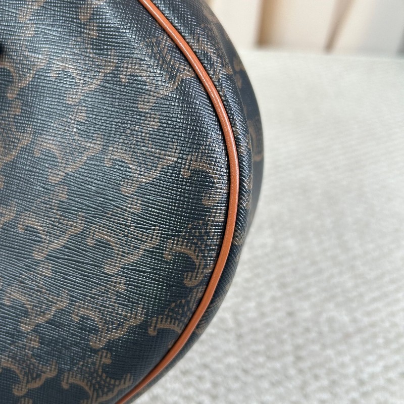 sh smd ZZZ 賽琳Celine老花凱旋門豌豆腋下包 經典老花圖案復古又百搭 流暢包型簡約大氣 腋下背精緻隨性 容量能裝下日常小物-14