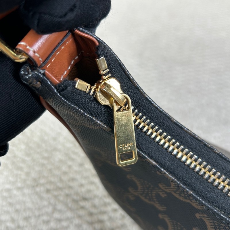 sh smd ZZZ 賽琳Celine老花凱旋門豌豆腋下包 經典老花圖案復古又百搭 流暢包型簡約大氣 腋下背精緻隨性 容量能裝下日常小物-20