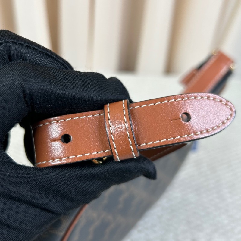 sh smd ZZZ 賽琳Celine老花凱旋門豌豆腋下包 經典老花圖案復古又百搭 流暢包型簡約大氣 腋下背精緻隨性 容量能裝下日常小物-22