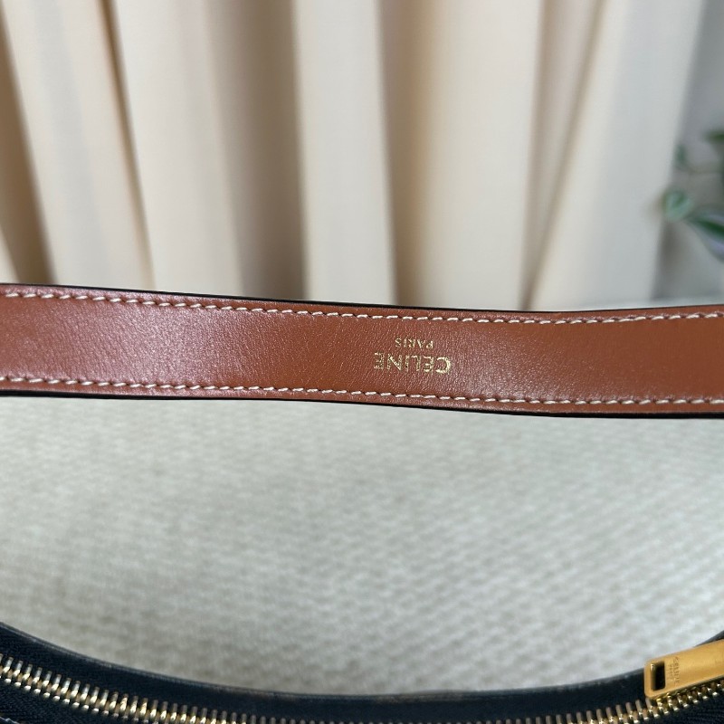 sh smd ZZZ 賽琳Celine老花凱旋門豌豆腋下包 經典老花圖案復古又百搭 流暢包型簡約大氣 腋下背精緻隨性 容量能裝下日常小物-24