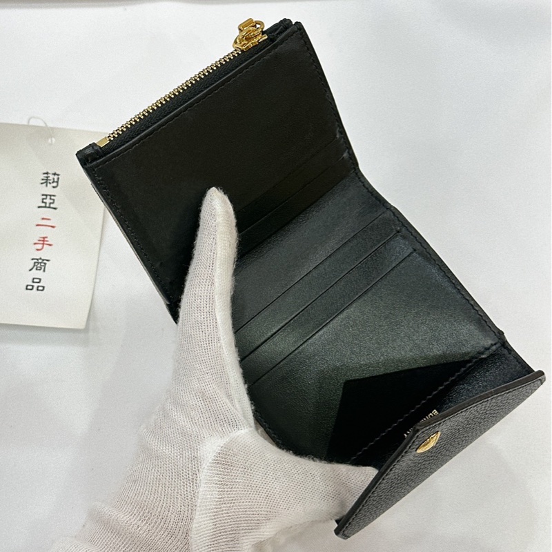莉亞精品♡ Burberry 格紋三折短夾 二手美品-12