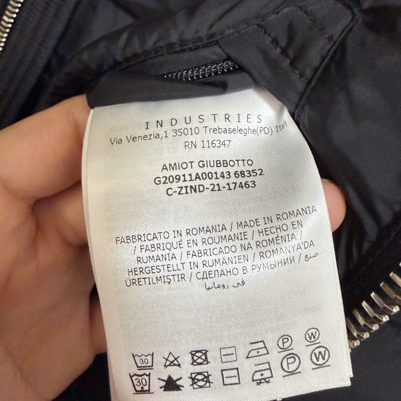 Moncler Amiot 黑色羽絨外套 絎縫尼龍塔夫綢羽絨外套-8