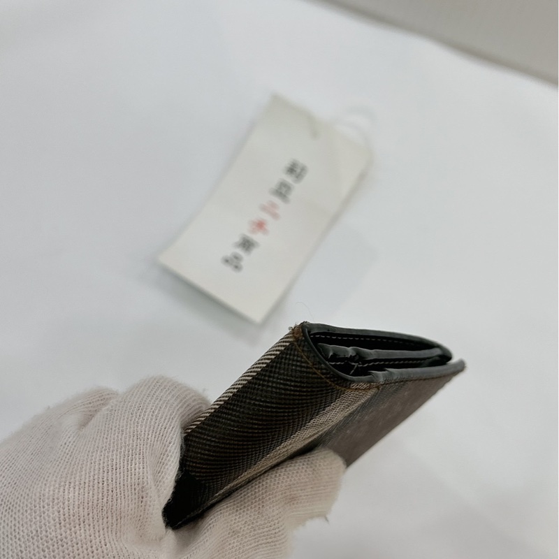 莉亞精品♡ Burberry 格紋對開長夾 二手美品-7