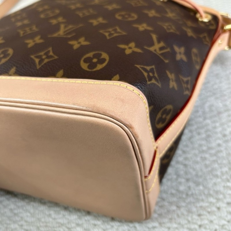 LV路易威登老花抽繩水桶包 經典老花香槟桶 容量大 可單肩可斜挎 好看又百搭-12