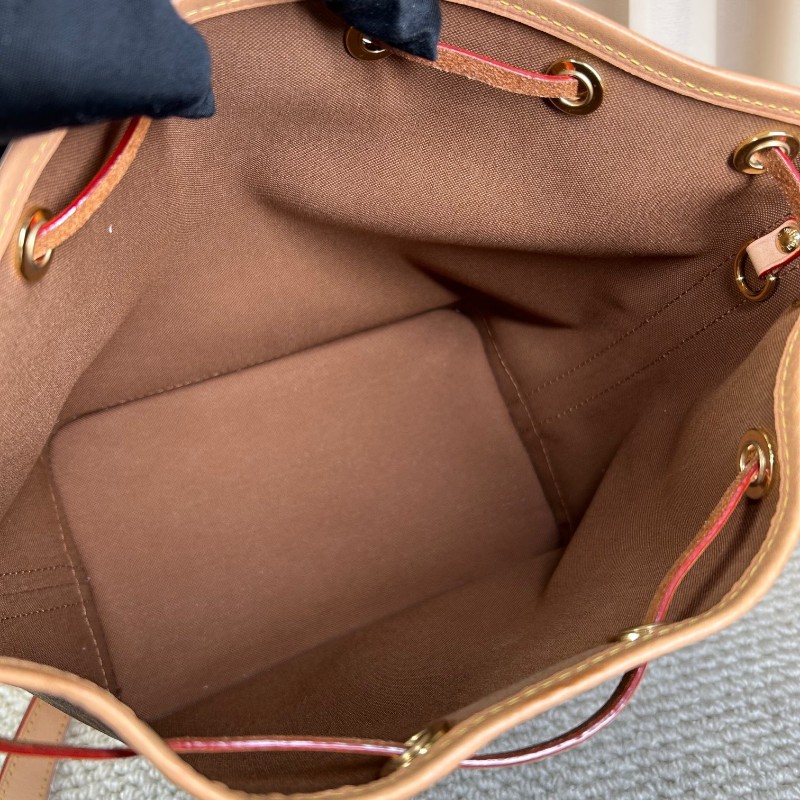 LV路易威登老花抽繩水桶包 經典老花香槟桶 容量大 可單肩可斜挎 好看又百搭-16