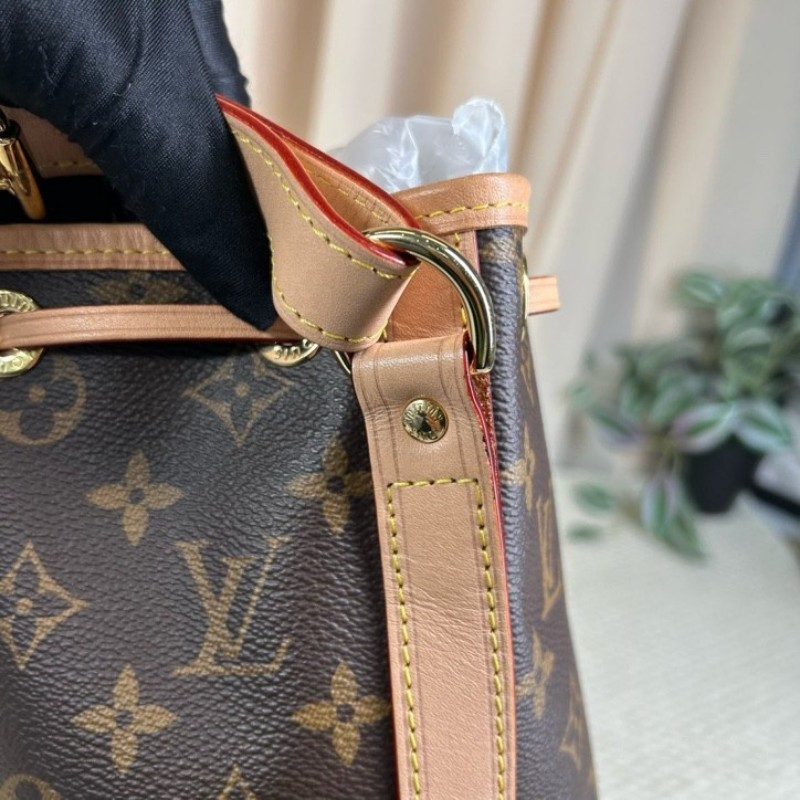 LV路易威登老花抽繩水桶包 經典老花香槟桶 容量大 可單肩可斜挎 好看又百搭-17