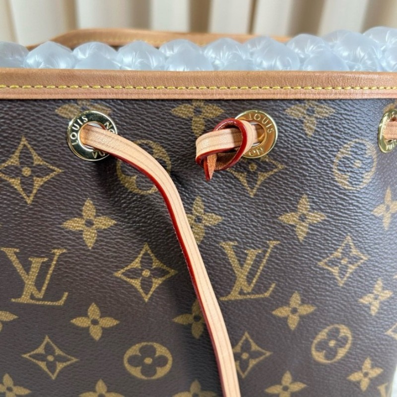 LV路易威登老花抽繩水桶包 經典老花香槟桶 容量大 可單肩可斜挎 好看又百搭-18