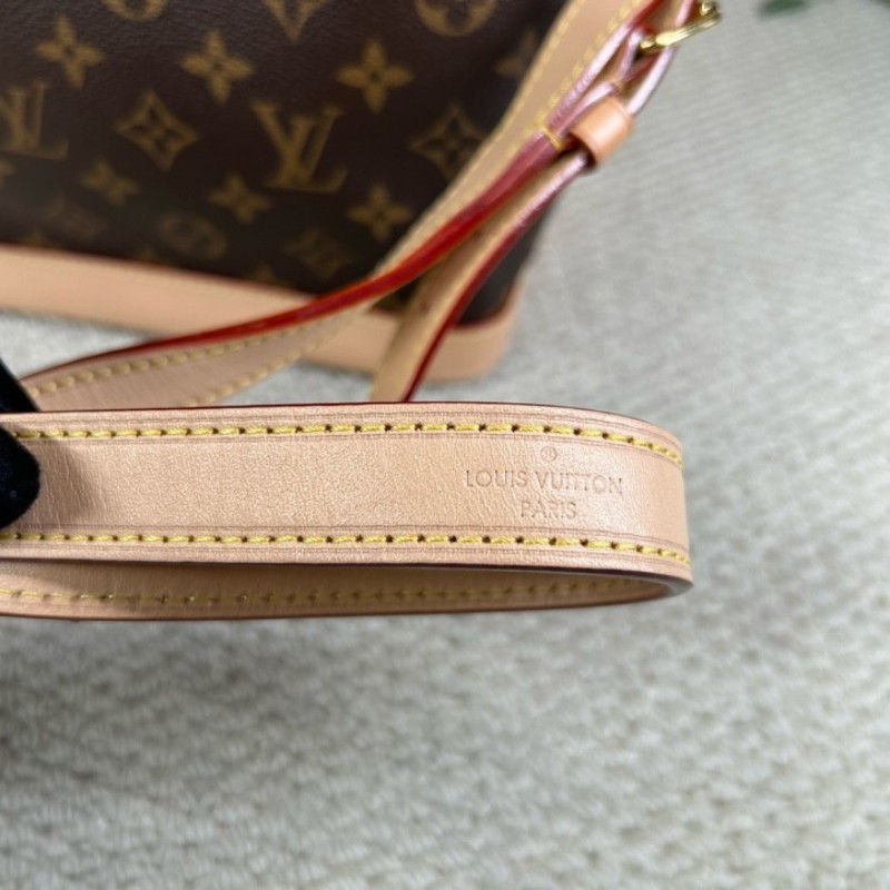 LV路易威登老花抽繩水桶包 經典老花香槟桶 容量大 可單肩可斜挎 好看又百搭-23