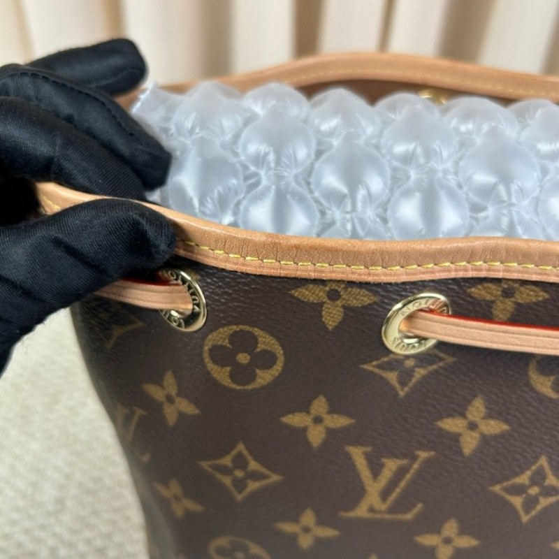 LV路易威登老花抽繩水桶包 經典老花香槟桶 容量大 可單肩可斜挎 好看又百搭-24