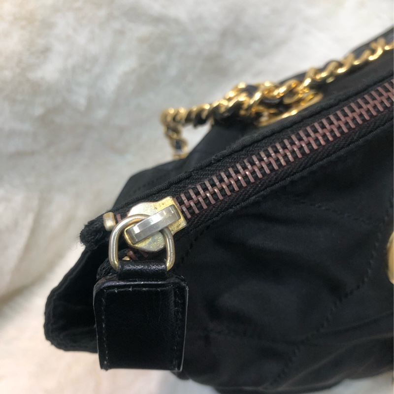 PRADA 中古黑色鏈條包 XB998-6