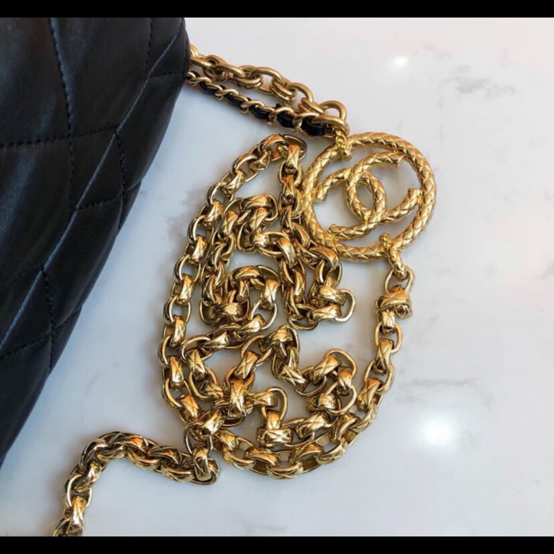 Chanel 22 芯片款 香奈兒保齡球圓筒斜挎包 單肩包-2