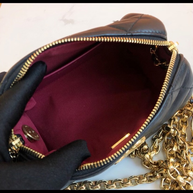 Chanel 22 芯片款 香奈兒保齡球圓筒斜挎包 單肩包-5