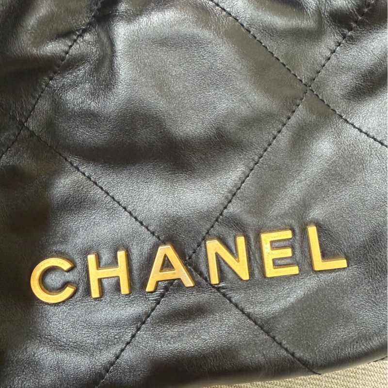香奈兒 Chanel 22bag mini 黑金-17