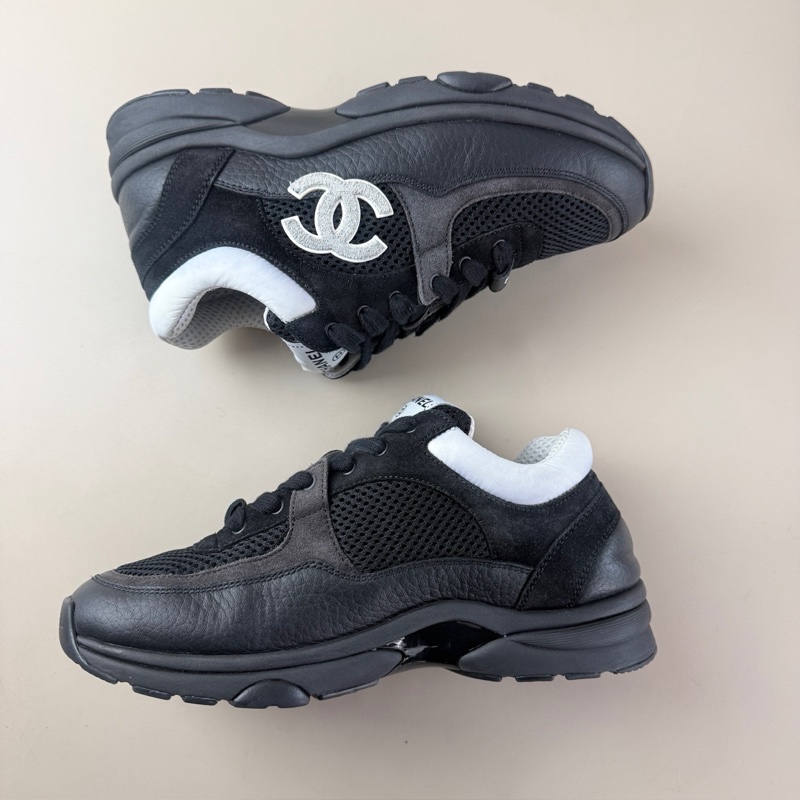 CHANEL/香奈兒 黑白熊貓雙C運動鞋 36碼 95新-4