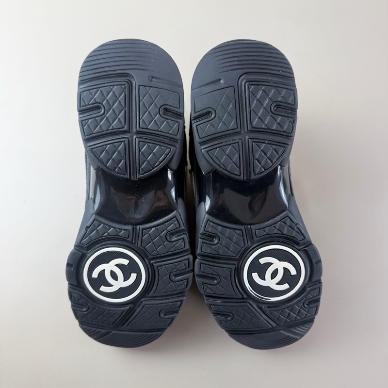 CHANEL/香奈兒 黑白熊貓雙C運動鞋 36碼 95新-5