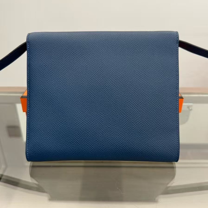 🌈Hermes💙Clic 16💙寶石藍色金扣🌟99.8新閑置🌈Epsom皮🌟愛馬仕🌟-6