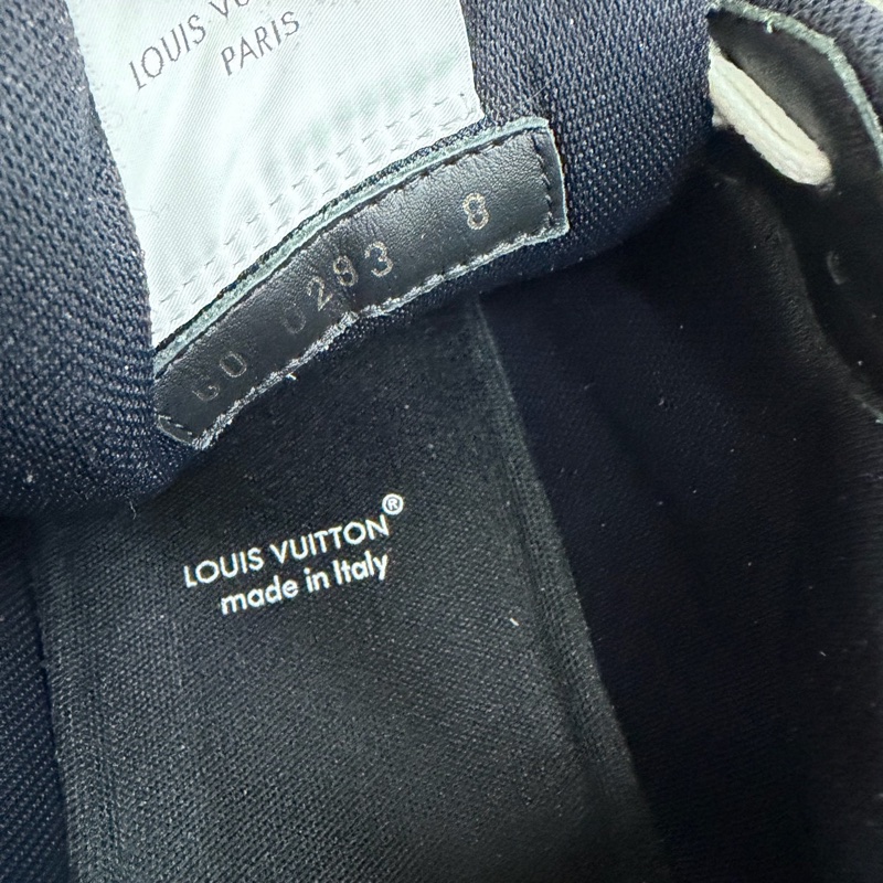 LOUIS VUITTON LV Trainer 黑白牛仔 魔術貼 熊貓 42碼-4