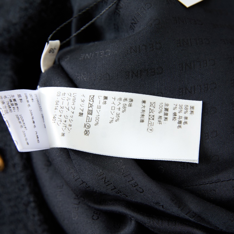 ❤️ CELINE 經典黑金外套 超精致紐扣-8