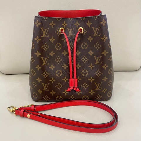 Louis Vuitton路易威登老花紅水桶 芯片