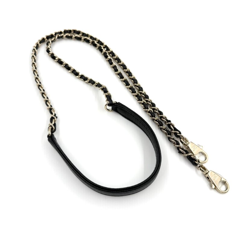 CHANEL -黑色淡金釦荔枝皮╻Mini Coco Handle-29