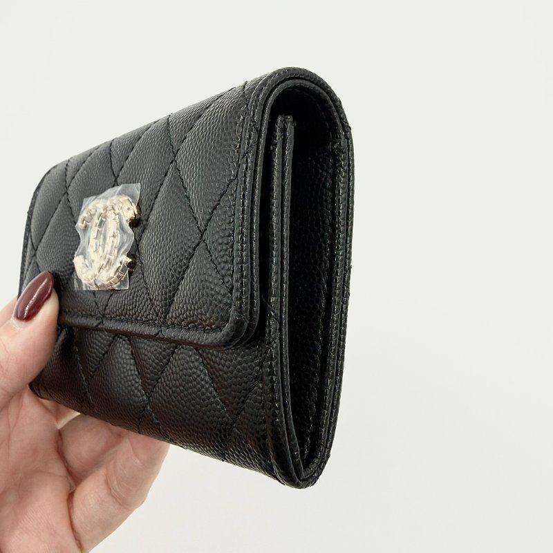 CHANEL - 黑色荔枝皮金釦下蓋╻Mini CF-3