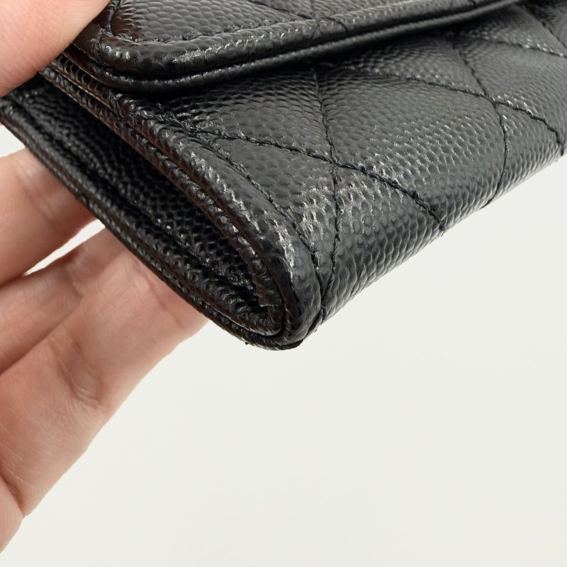 CHANEL - 黑色荔枝皮金釦下蓋╻Mini CF-6