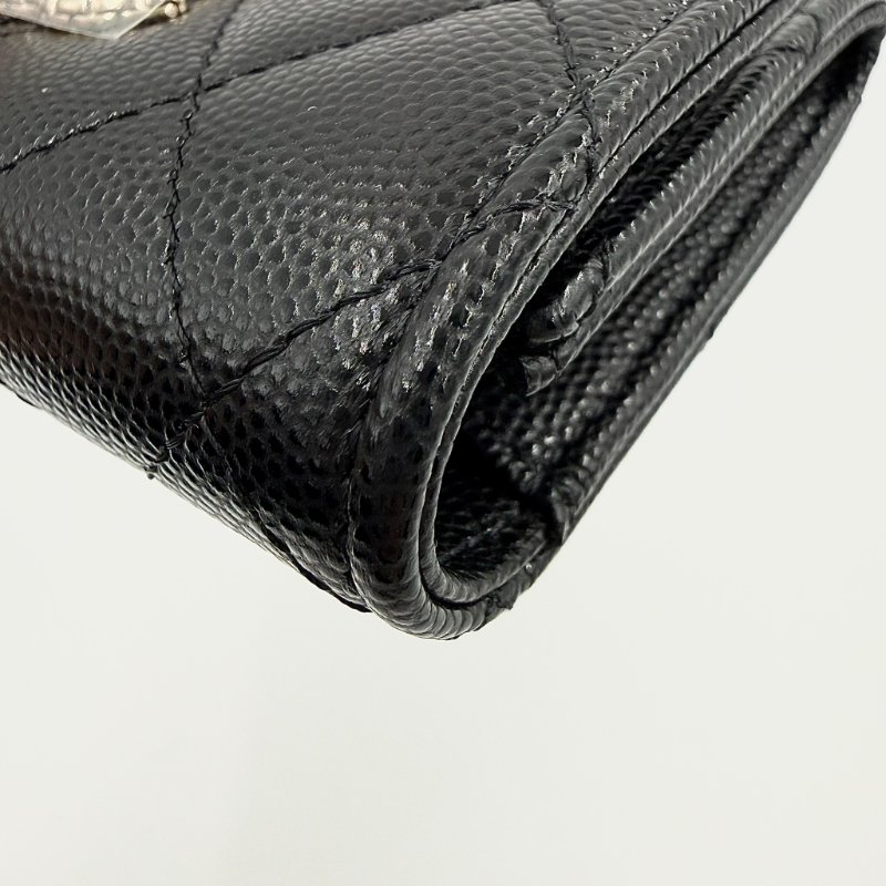 CHANEL - 黑色荔枝皮金釦下蓋╻Mini CF-8