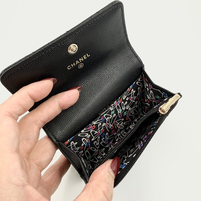 CHANEL - 黑色荔枝皮金釦下蓋╻Mini CF-13