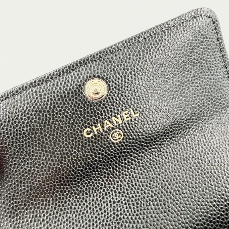 CHANEL - 黑色荔枝皮金釦下蓋╻Mini CF-19