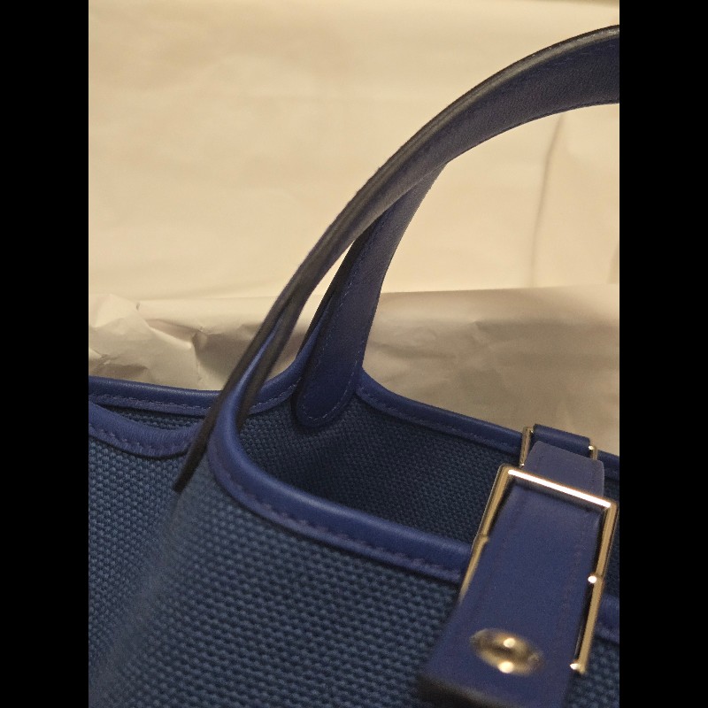 Hermes 愛馬仕 菜籃子 picotin 18 cargo 帆布拼皮革-18