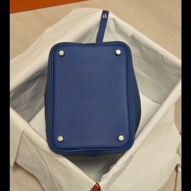 Hermes 愛馬仕 菜籃子 picotin 18 cargo 帆布拼皮革-23