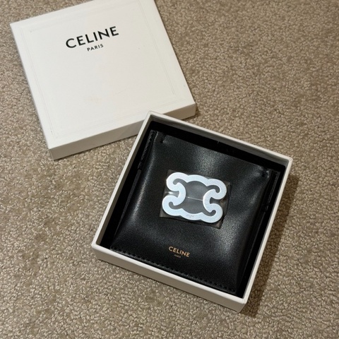 Celine Triomphe 凱旋門胸針 銀色
