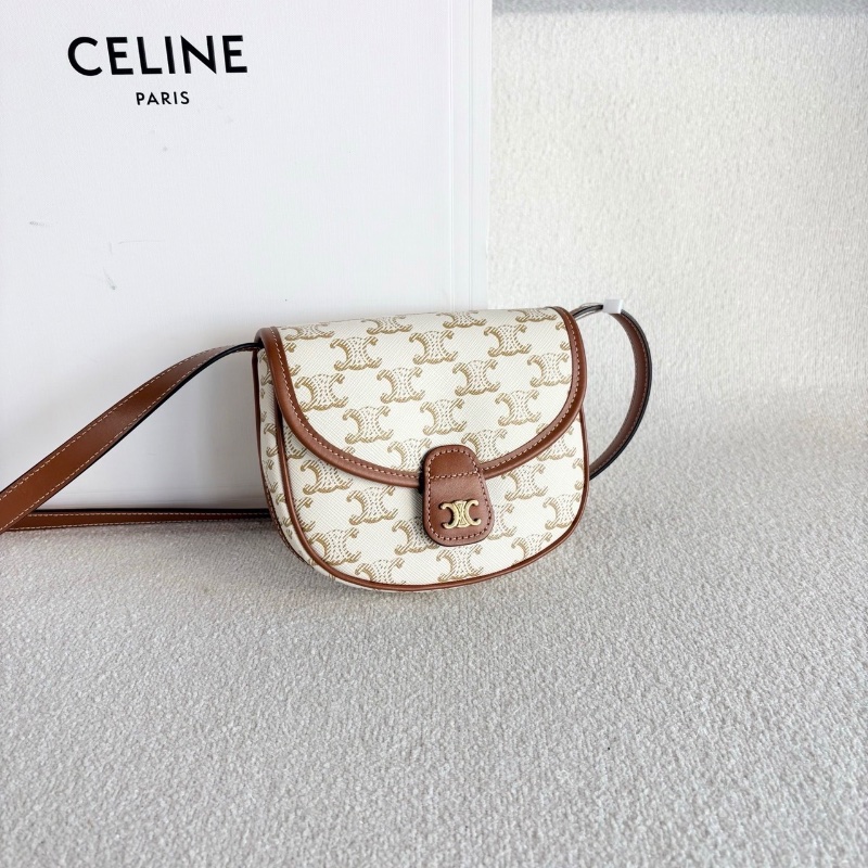 Celine老花mini凱旋門馬鞍包14*12*4 98新配件盒子塵袋-3