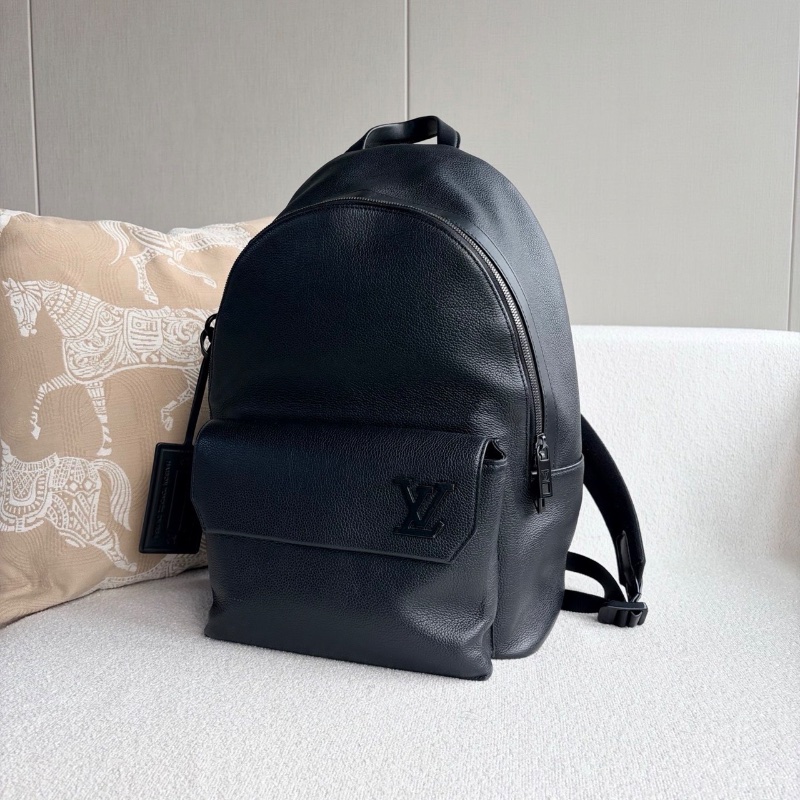 LV Takeoff後背包黑色牛皮 芯片款30*41*13 98新配件塵袋-6