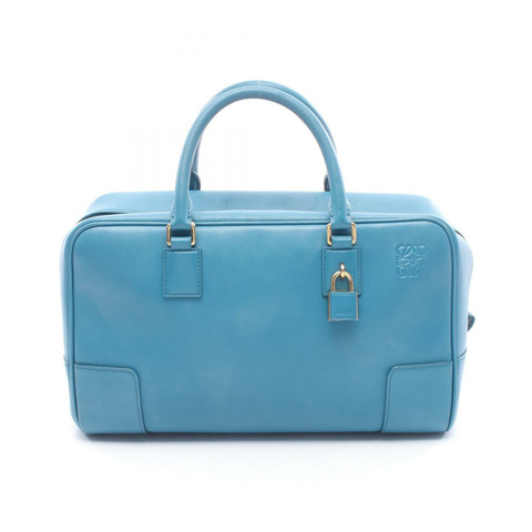 LOEWE Amazona 28 單肩斜背包 A039N08X01 皮革 藍色 二手 女士