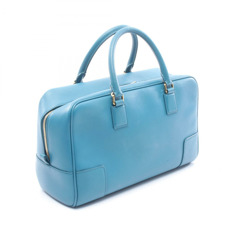 LOEWE Amazona 28 單肩斜背包 A039N08X01 皮革 藍色 二手 女士-1