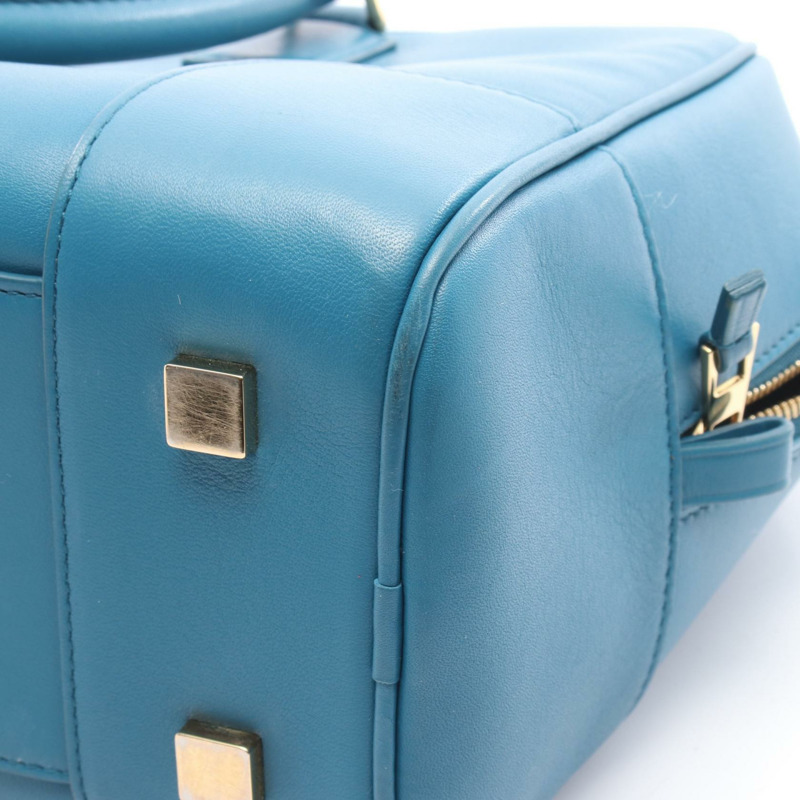 LOEWE Amazona 28 單肩斜背包 A039N08X01 皮革 藍色 二手 女士-8