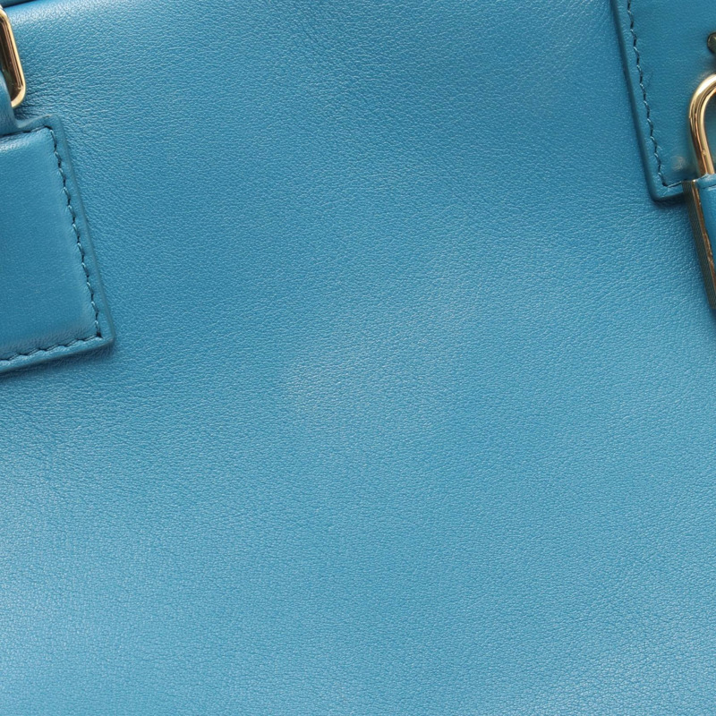 LOEWE Amazona 28 單肩斜背包 A039N08X01 皮革 藍色 二手 女士-11