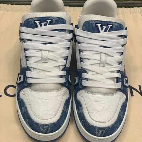路易威登/Louis Vuitton Trainer白藍牛仔 98新 41碼