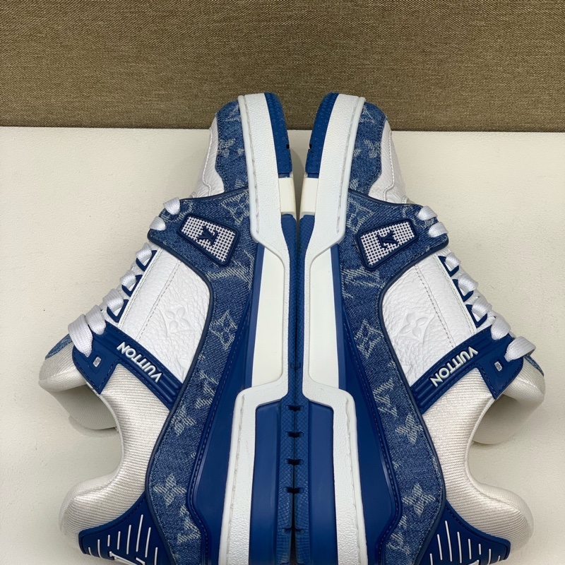 路易威登/Louis Vuitton Trainer白藍牛仔 98新 41碼-3