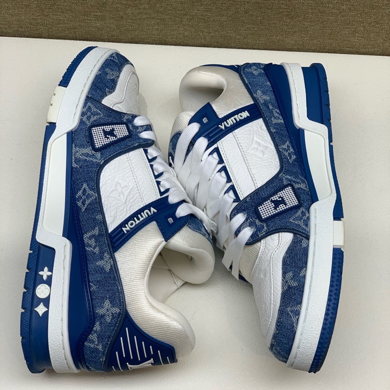 路易威登/Louis Vuitton Trainer白藍牛仔 98新 41碼-4