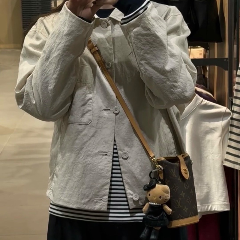 LV Fold me 老花薯條包mini 芯片款10*18*6 98新盒子塵袋購證-1