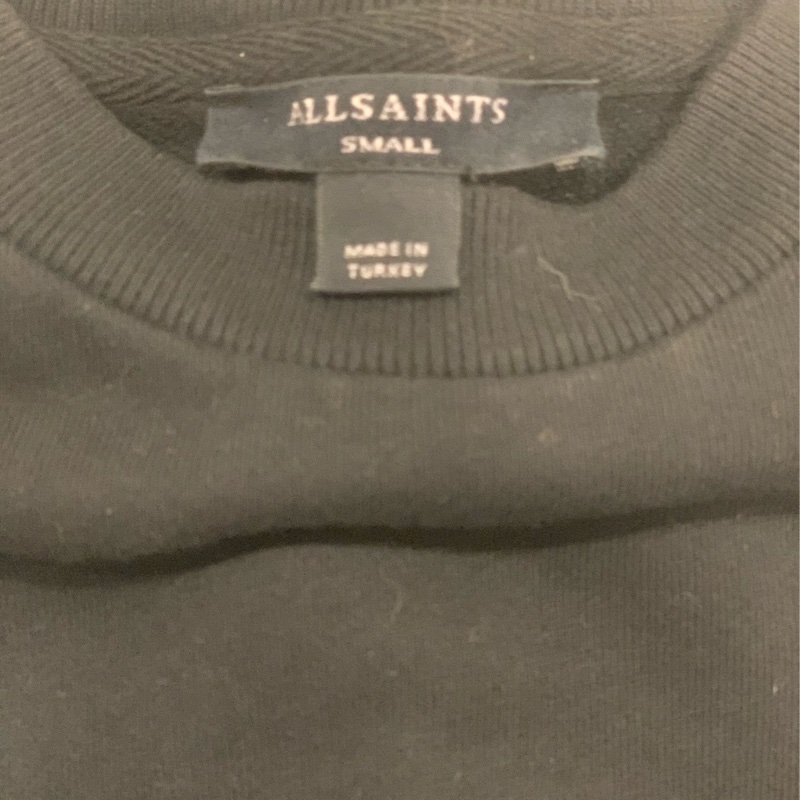 Allsaints 黑色大學T-shirt-2