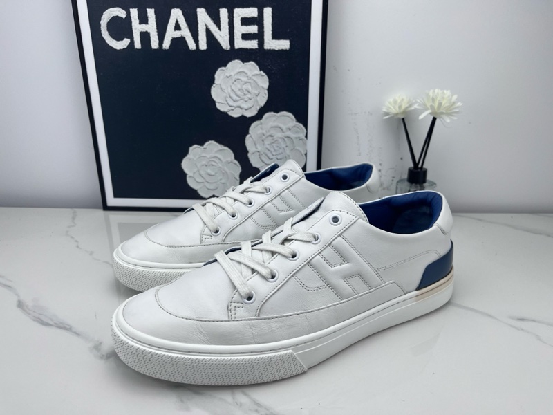 97新Hermes愛馬仕 純白休閒鞋 43.5碼 無附件-0