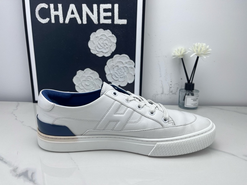 97新Hermes愛馬仕 純白休閒鞋 43.5碼 無附件-4