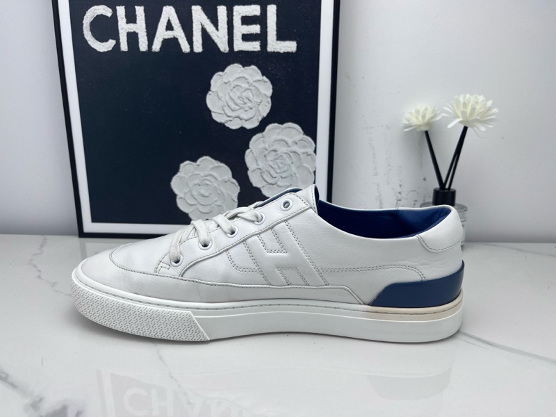 97新Hermes愛馬仕 純白休閒鞋 43.5碼 無附件-6