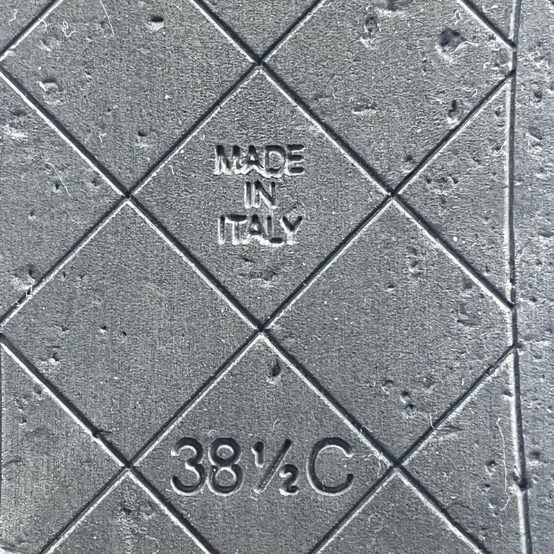 98新 chanel香奈兒 23p黑色菱格紋涼拖 38.5碼 無附件-8