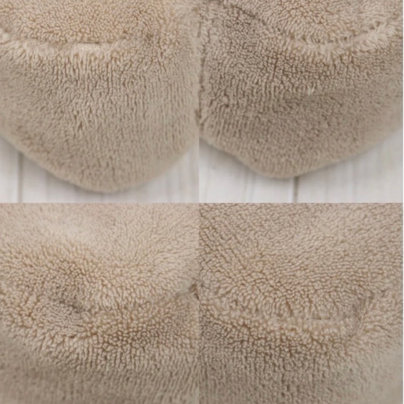 「JL精品代購」98新 香奈兒Chanel奶茶色毛巾包-9